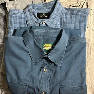 2 Men’s XL shirts 1 REDHEAD and 1 Cabelas camp shirts